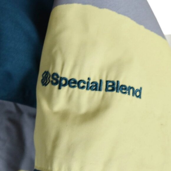 Special Blend Women’s Jacket Ski Snowboard Size XL Yellow Teal - Picture 3 of 12